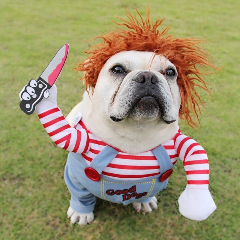 ハロウィン ペットコスチューム ペット犬用おもしろ服 調節可能な犬用コスプレ衣装 怖いコスチューム パーティー集まり用