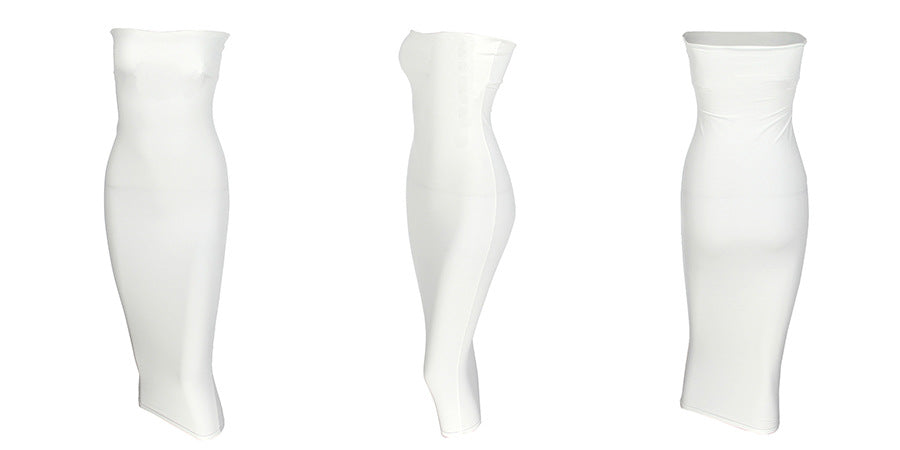 Bangniweigou Sexy Off Shoulder Tube Dress Summer Women Black White Basic Bodycon Sundress Strapless Stretchy Bandage Robe Femme