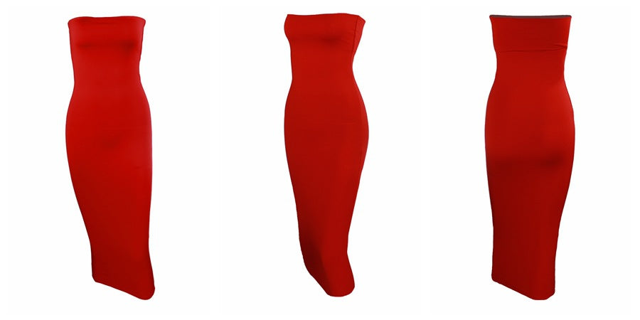 Bangniweigou Sexy Off Shoulder Tube Dress Summer Women Black White Basic Bodycon Sundress Strapless Stretchy Bandage Robe Femme