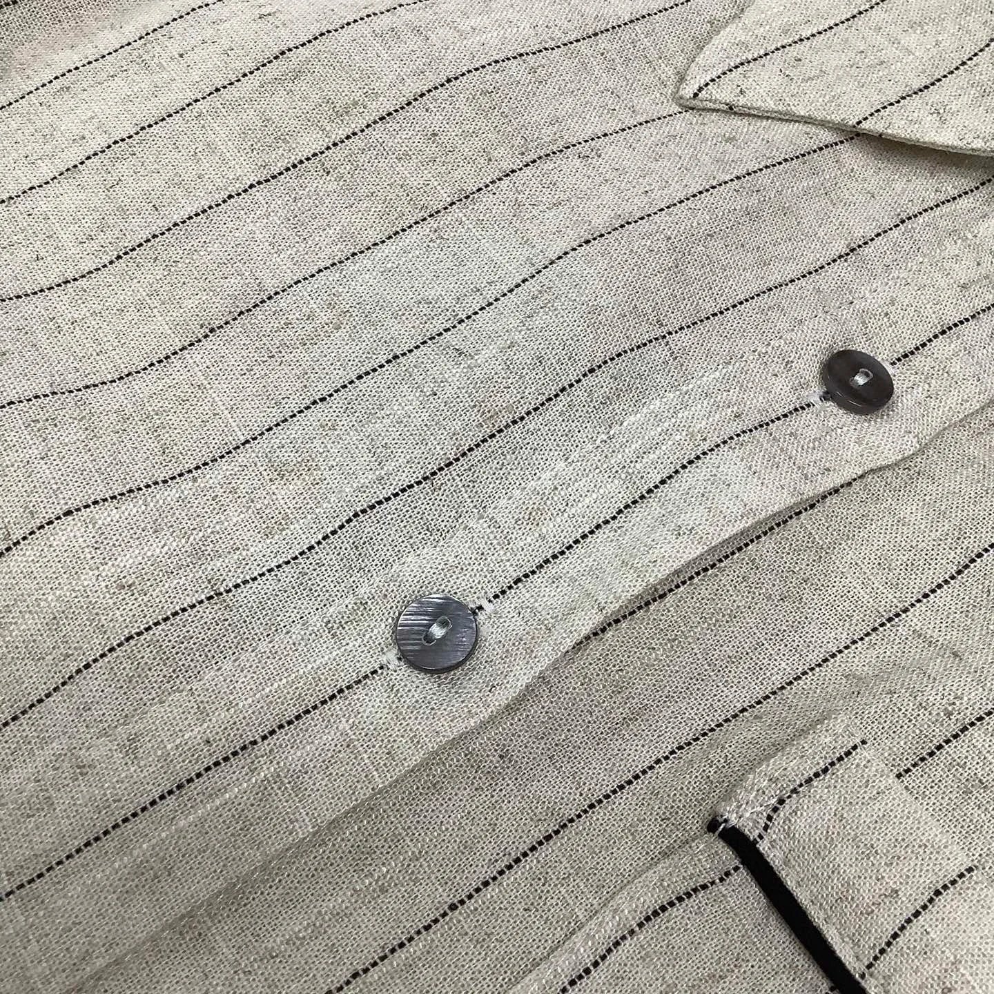 Women's fashionable summer pure linen short suit