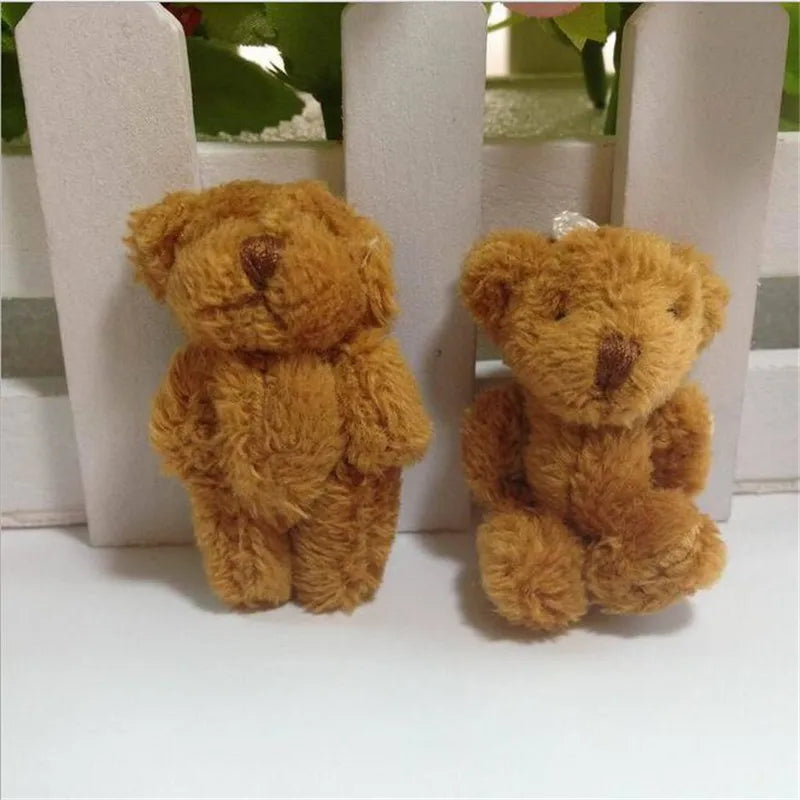 6個の新しいかわいいぬいぐるみおもちゃ面白いジョイントベア4.5cmぬいぐるみ人形おもちゃ動物ホリデーギフト女の子&男の子&子供用HANDANWEIRAN