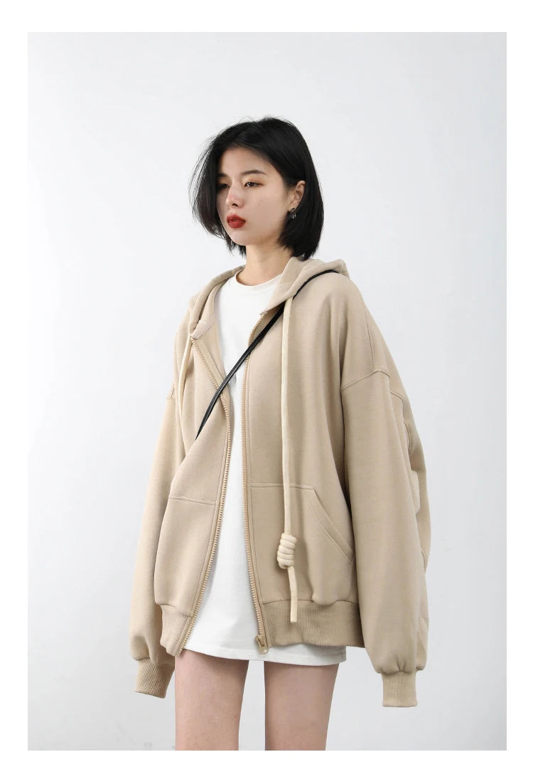 CHIC VEN Women's Hoodies Sweatshirts Casual Loose Sports Women Jackets Streetwear Female Coat Fashion Tops Spring Autumn 2022