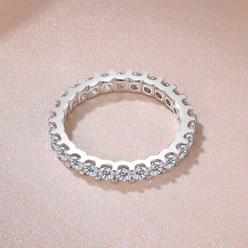 So-Bling S925 Sterling Silver Rings For Women Elegant Fine Cubic Zirconia Ring Bridal Wedding Engagement Women Trendy Jewelry