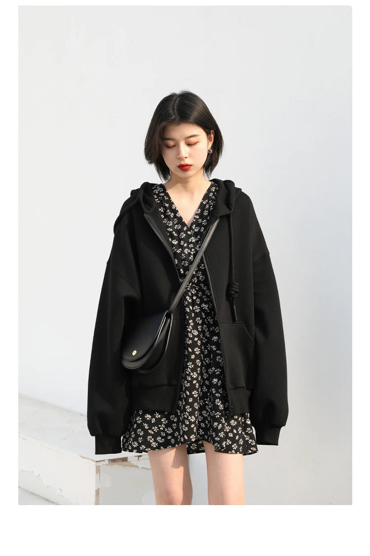CHIC VEN Women's Hoodies Sweatshirts Casual Loose Sports Women Jackets Streetwear Female Coat Fashion Tops Spring Autumn 2022