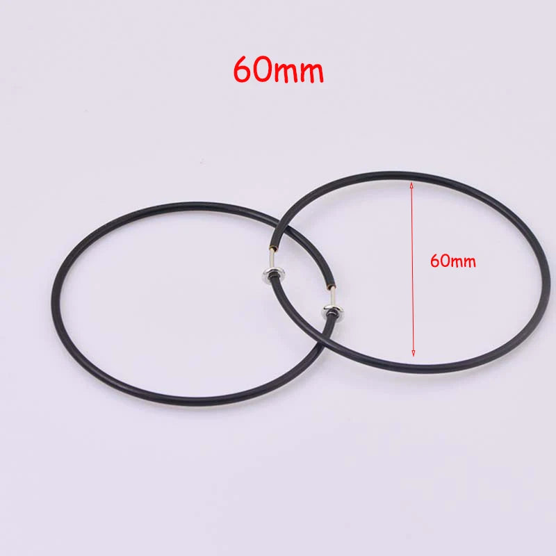 New Diameter 2/4/6cm Ear Clips Rings Punk Women Non-Pierced Hoop Earrings Houndstooth Goth Fake Clip-On Circle Earrings Jewelry