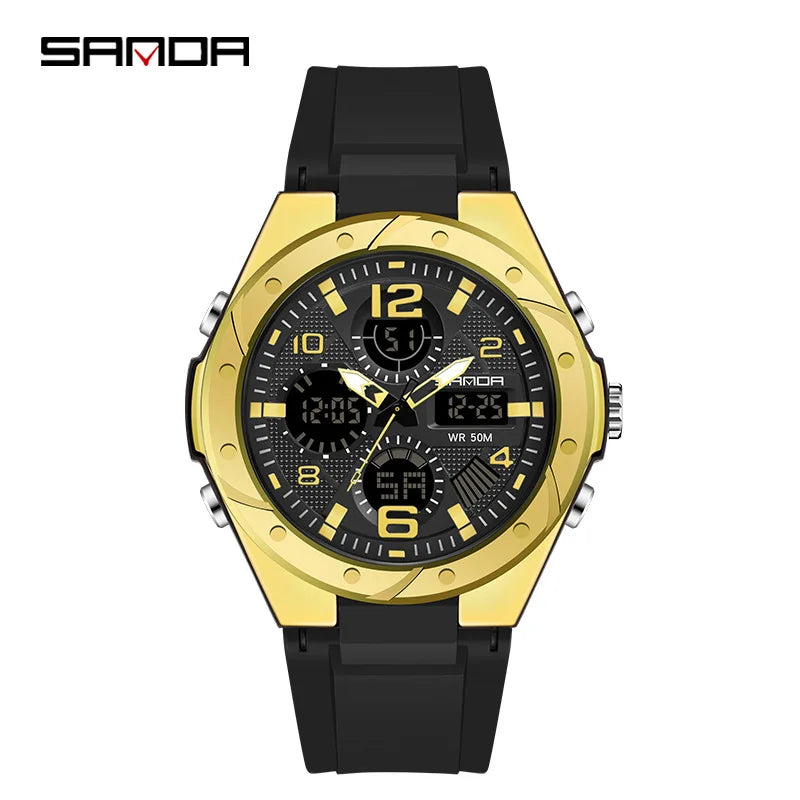 Luxury Rose Gold Women Men Digital Watches Fashion Stainless Steel LED Electronic Wristwatch Waterproof Sports watch