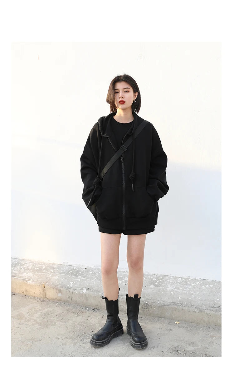 CHIC VEN Women's Hoodies Sweatshirts Casual Loose Sports Women Jackets Streetwear Female Coat Fashion Tops Spring Autumn 2022