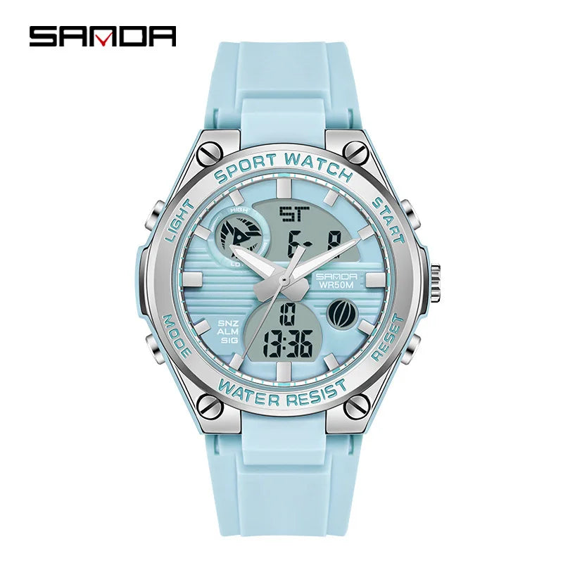 Luxury Rose Gold Women Men Digital Watches Fashion Stainless Steel LED Electronic Wristwatch Waterproof Sports watch