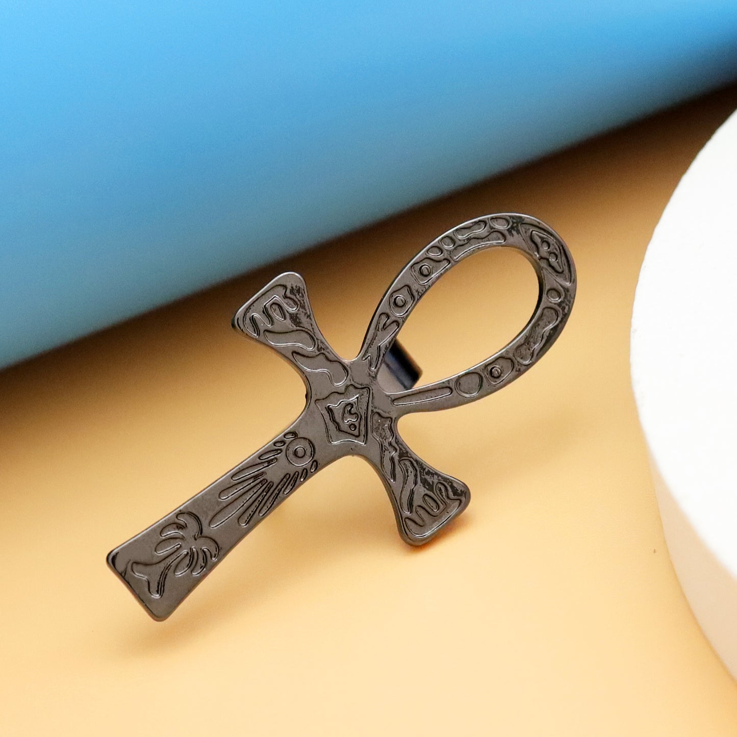 10x5cm Vintage Egyptian Life Big Ankh Cross Pendant Long Chain Necklace Fashion Jewelry Men and Women Accessories Dropshipping