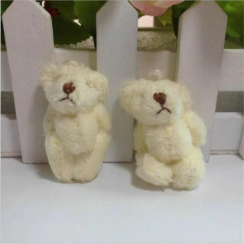 6個の新しいかわいいぬいぐるみおもちゃ面白いジョイントベア4.5cmぬいぐるみ人形おもちゃ動物ホリデーギフト女の子&男の子&子供用HANDANWEIRAN