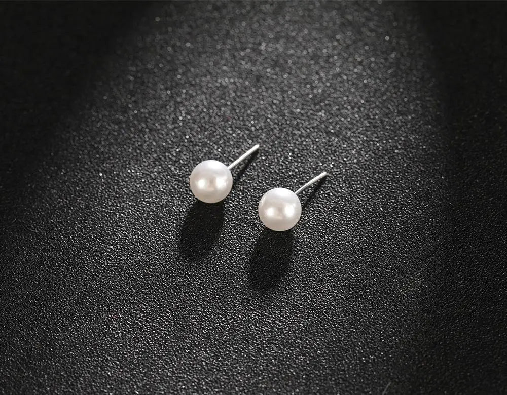 Best Selling Wild Fashion Simple Pearl Bean Earrings Style Women Girls Earrings Jewelry Wholesale Crystal Earrings Brincos