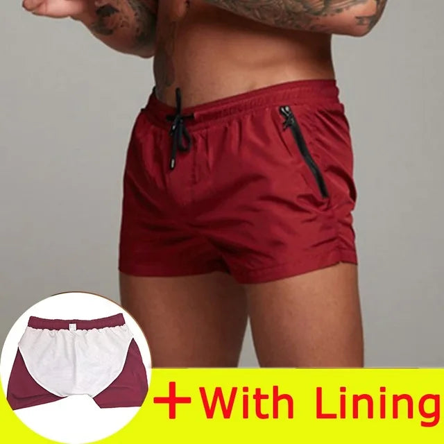 2025 New Mens Swimsuit Sexy Swimwear Men Swimming Shorts Men Briefs Beach Shorts Sports Suits Surf Board Shorts Men Swim Trunks