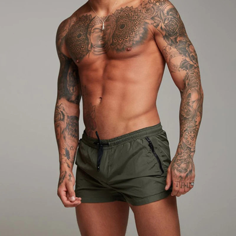 2025 New Mens Swimsuit Sexy Swimwear Men Swimming Shorts Men Briefs Beach Shorts Sports Suits Surf Board Shorts Men Swim Trunks