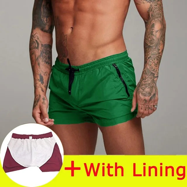 2025 New Mens Swimsuit Sexy Swimwear Men Swimming Shorts Men Briefs Beach Shorts Sports Suits Surf Board Shorts Men Swim Trunks