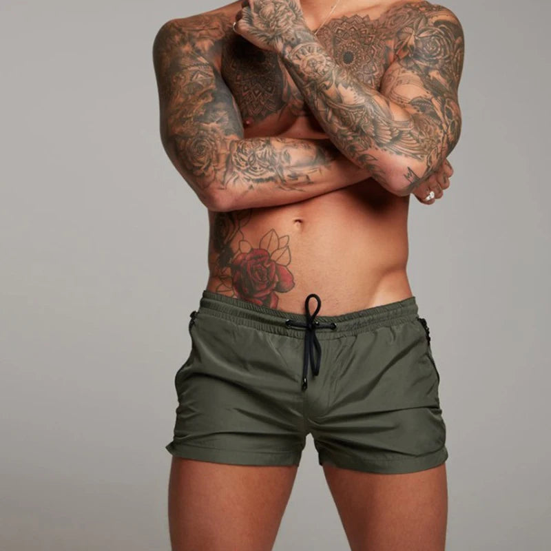 2025 New Mens Swimsuit Sexy Swimwear Men Swimming Shorts Men Briefs Beach Shorts Sports Suits Surf Board Shorts Men Swim Trunks
