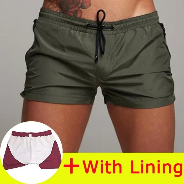 2025 New Mens Swimsuit Sexy Swimwear Men Swimming Shorts Men Briefs Beach Shorts Sports Suits Surf Board Shorts Men Swim Trunks
