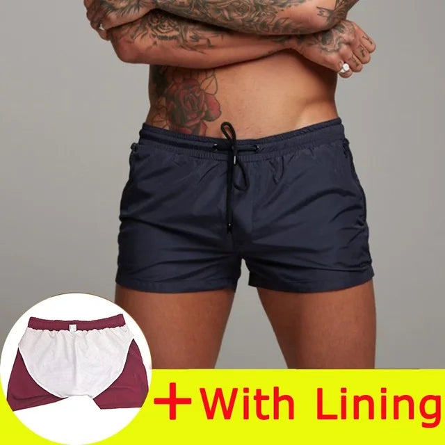2025 New Mens Swimsuit Sexy Swimwear Men Swimming Shorts Men Briefs Beach Shorts Sports Suits Surf Board Shorts Men Swim Trunks
