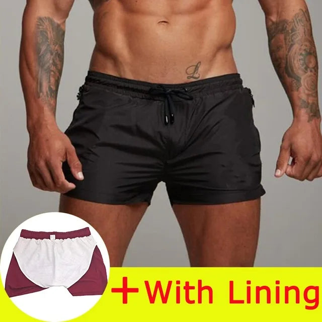 2025 New Mens Swimsuit Sexy Swimwear Men Swimming Shorts Men Briefs Beach Shorts Sports Suits Surf Board Shorts Men Swim Trunks