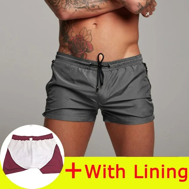 2025 New Mens Swimsuit Sexy Swimwear Men Swimming Shorts Men Briefs Beach Shorts Sports Suits Surf Board Shorts Men Swim Trunks