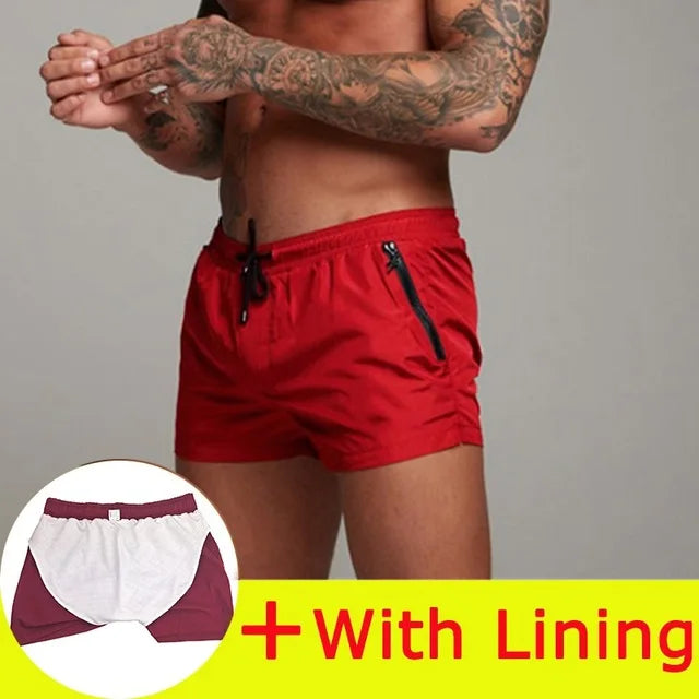 2025 New Mens Swimsuit Sexy Swimwear Men Swimming Shorts Men Briefs Beach Shorts Sports Suits Surf Board Shorts Men Swim Trunks
