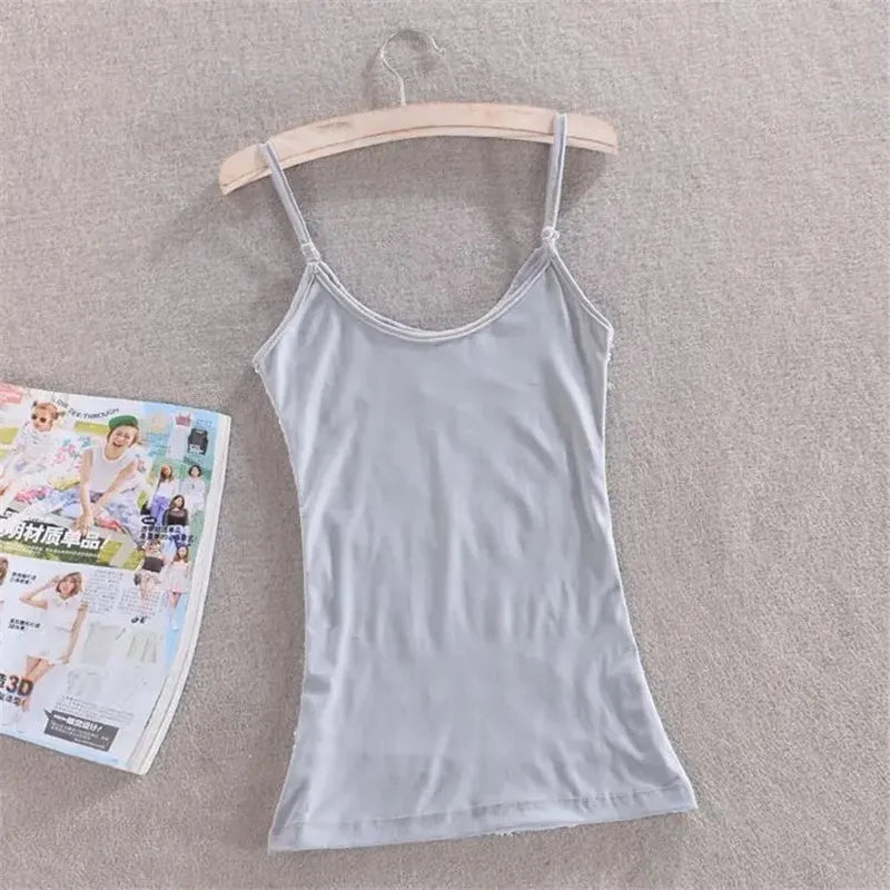 セクシーな女性用スパンコール付きキラキラ輝くタンクトップ、ノースリーブTシャツ、キャミソール、ブラウス、ベスト、ボトム、スリングトップ、マルチカラー06#