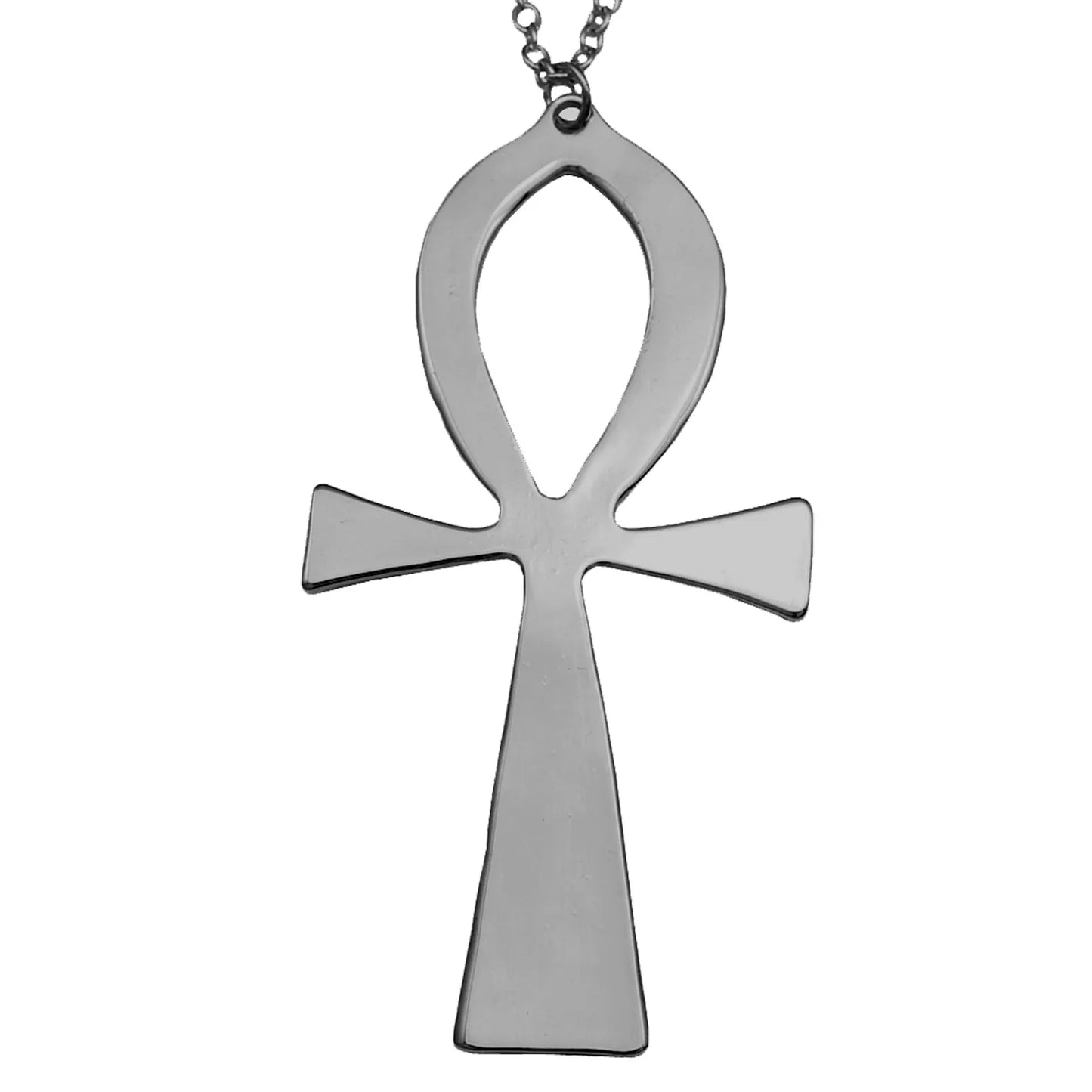 10x5cm Vintage Egyptian Life Big Ankh Cross Pendant Long Chain Necklace Fashion Jewelry Men and Women Accessories Dropshipping