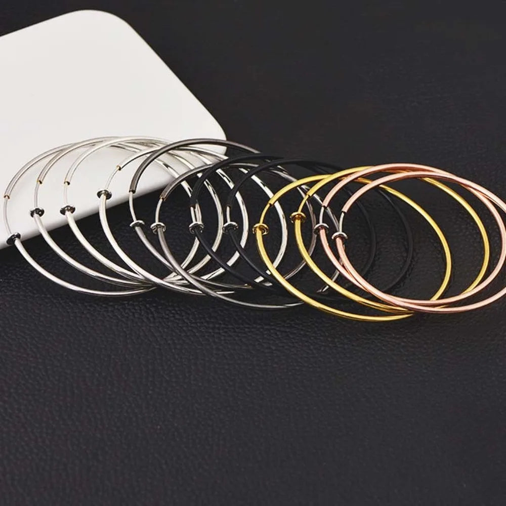 New Diameter 2/4/6cm Ear Clips Rings Punk Women Non-Pierced Hoop Earrings Houndstooth Goth Fake Clip-On Circle Earrings Jewelry