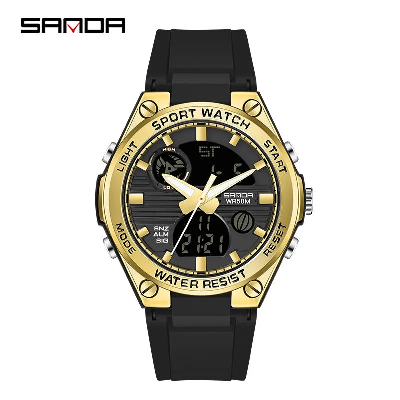 Luxury Rose Gold Women Men Digital Watches Fashion Stainless Steel LED Electronic Wristwatch Waterproof Sports watch