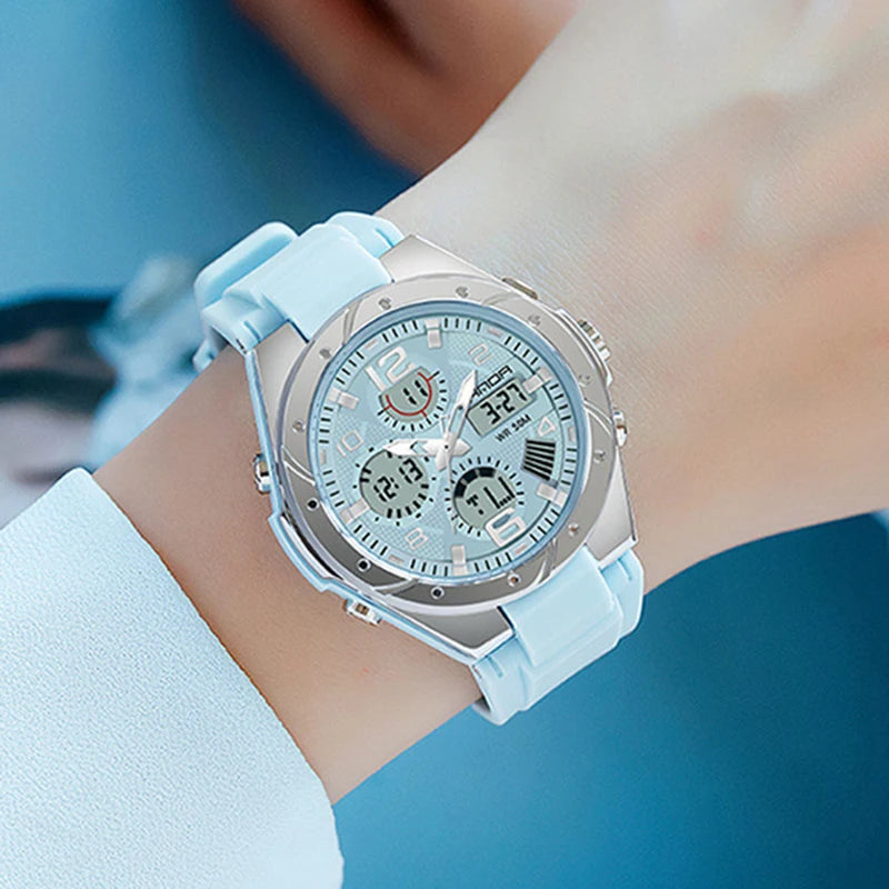 Luxury Rose Gold Women Men Digital Watches Fashion Stainless Steel LED Electronic Wristwatch Waterproof Sports watch