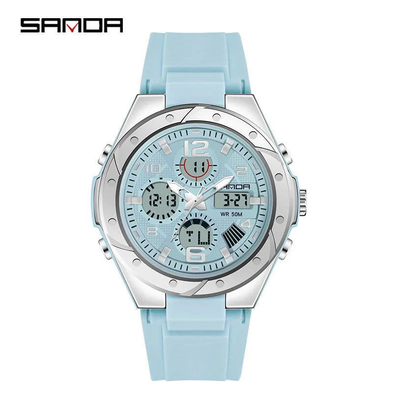 Luxury Rose Gold Women Men Digital Watches Fashion Stainless Steel LED Electronic Wristwatch Waterproof Sports watch