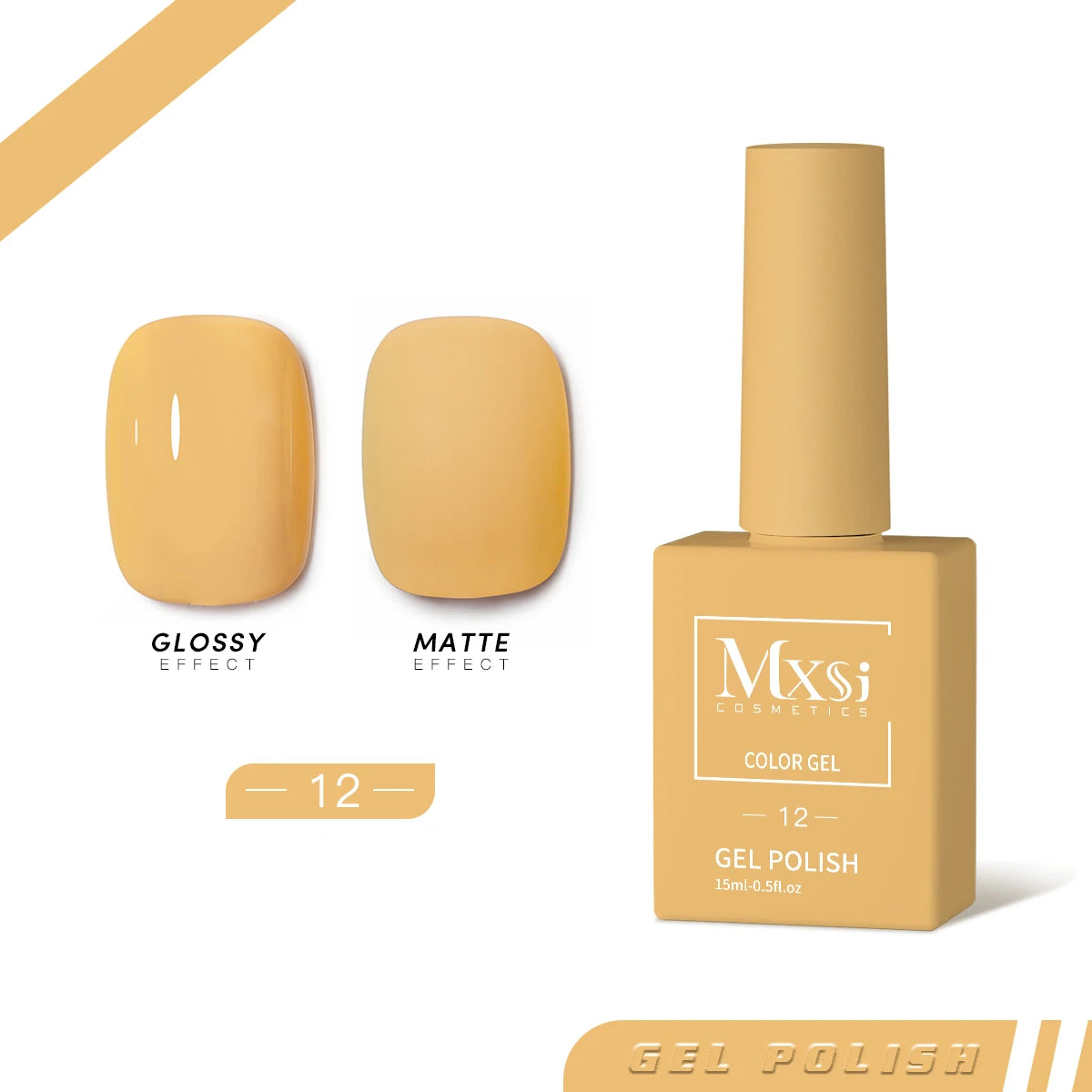 Mxsi 15ml ジェルネイルポリッシュ ネオンブラウン ロイヤルブルー レッドグリーン パスタルヌード ネイルアートワニス ジェルラッカー トップコート UVジェルネイル 未セット