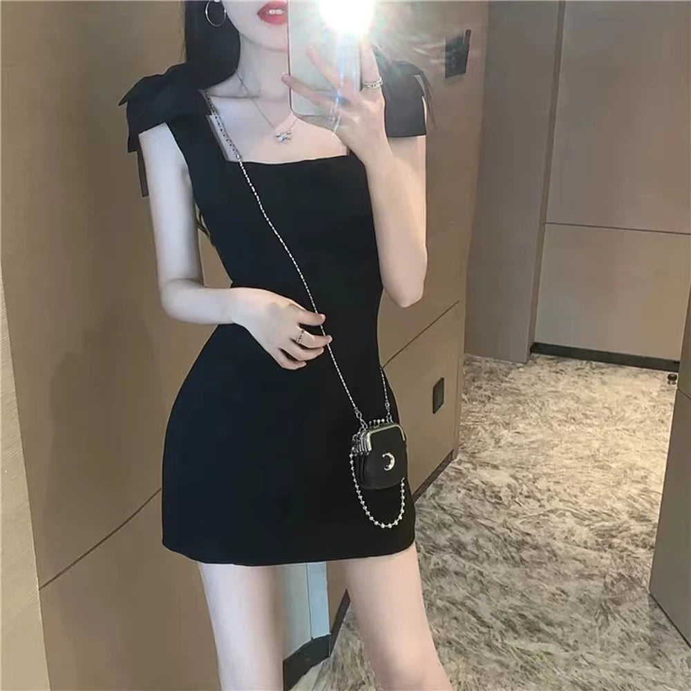 Vintage French Style Women's Sleeveless One-Piece Party Dress Spaghetti Straps Elegant Gown for Special Occasions Fashionable
