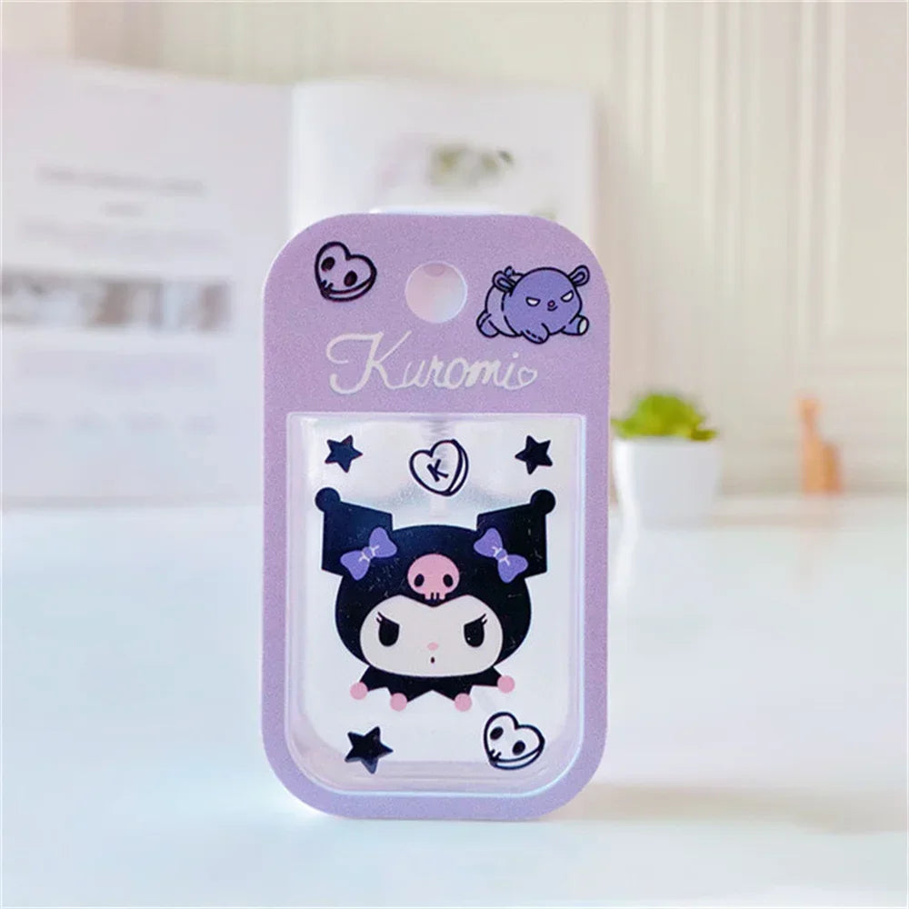 50ML Sanrio Filling Bottle Cartoon Hello Kitty Cinnamoroll Kuromi Alcohol Press Bottled Travel Portable Perfume Spray Bottle