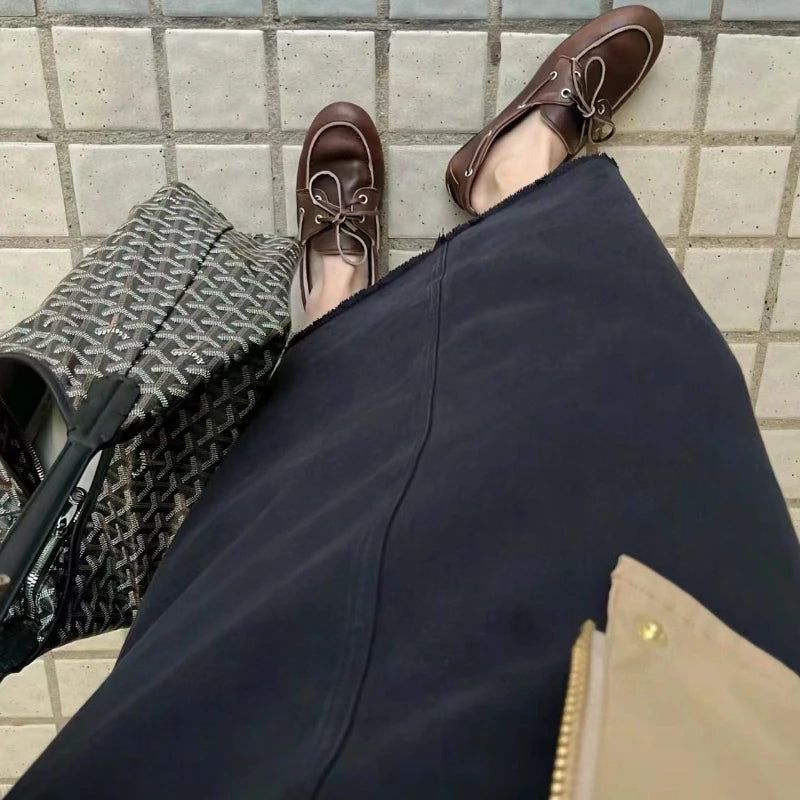 Loafers Woman Flats 2025 Woman Slip-on Casual Soft Leather Female Flats Shoes Comfortable Women's Whoes