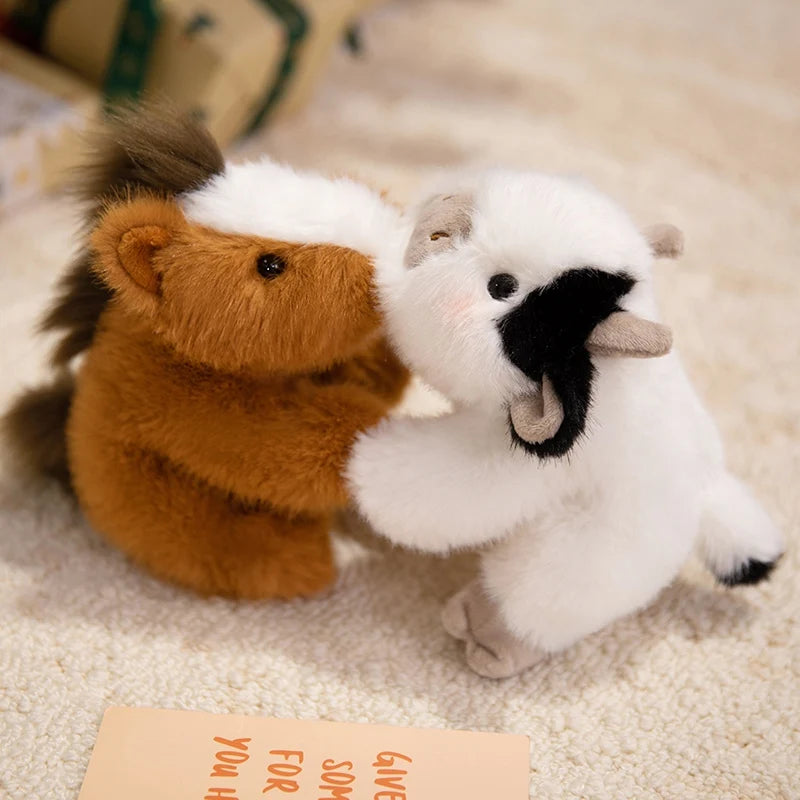 Animals Plush Toys Cute Frog/Duck/Cow/Horse Dolls Soft Birthday Gift For Girls And Children Accompany Appease Stuffed Dolls