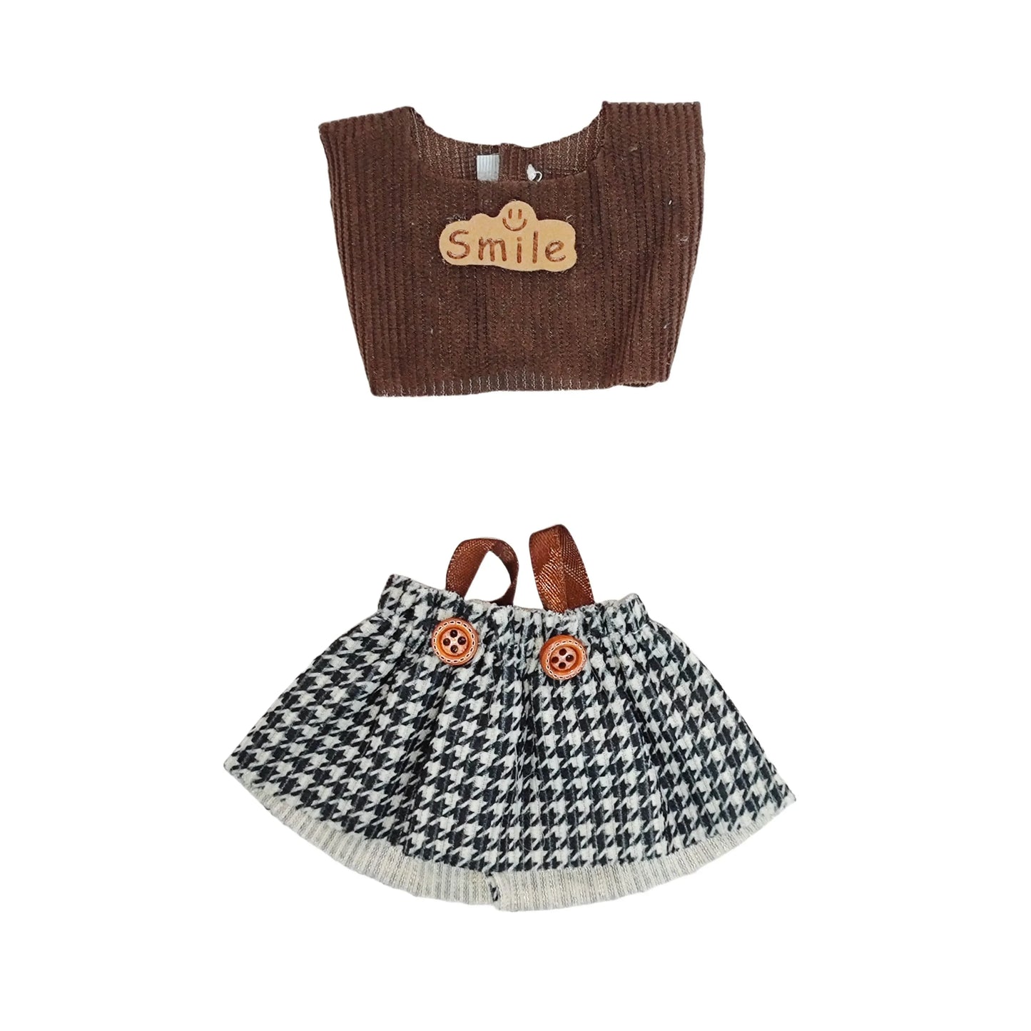 Labubu 1st & 2nd Gen Outfit - 17cm Sitting Vinyl Figure Clothes | Casual Style | Pop Mart Collectible
