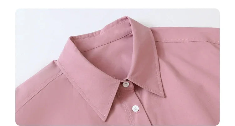 CHIC VEN Women Shirts Solid Long Sleeve Loose Single Breasted Female Blouses Woman Cotton Spring Summer 2025 Clothing