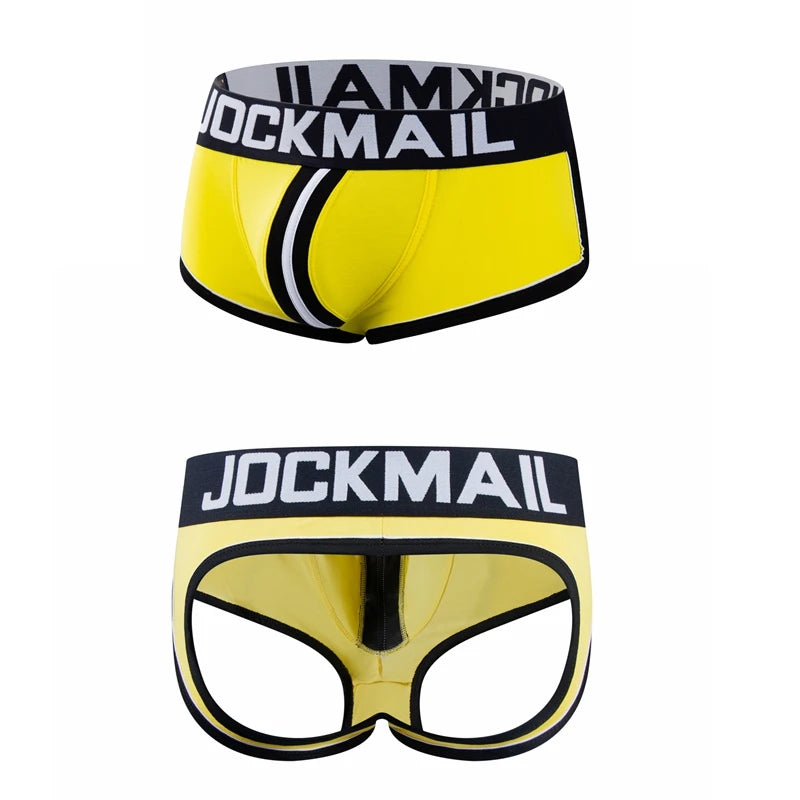 Men's Panties Jockstraps Men Underwear Gay Thong Man Boxer Shorts Underpants Slip Sexy Cotton Pouch Cuecas Gay Thongs G String