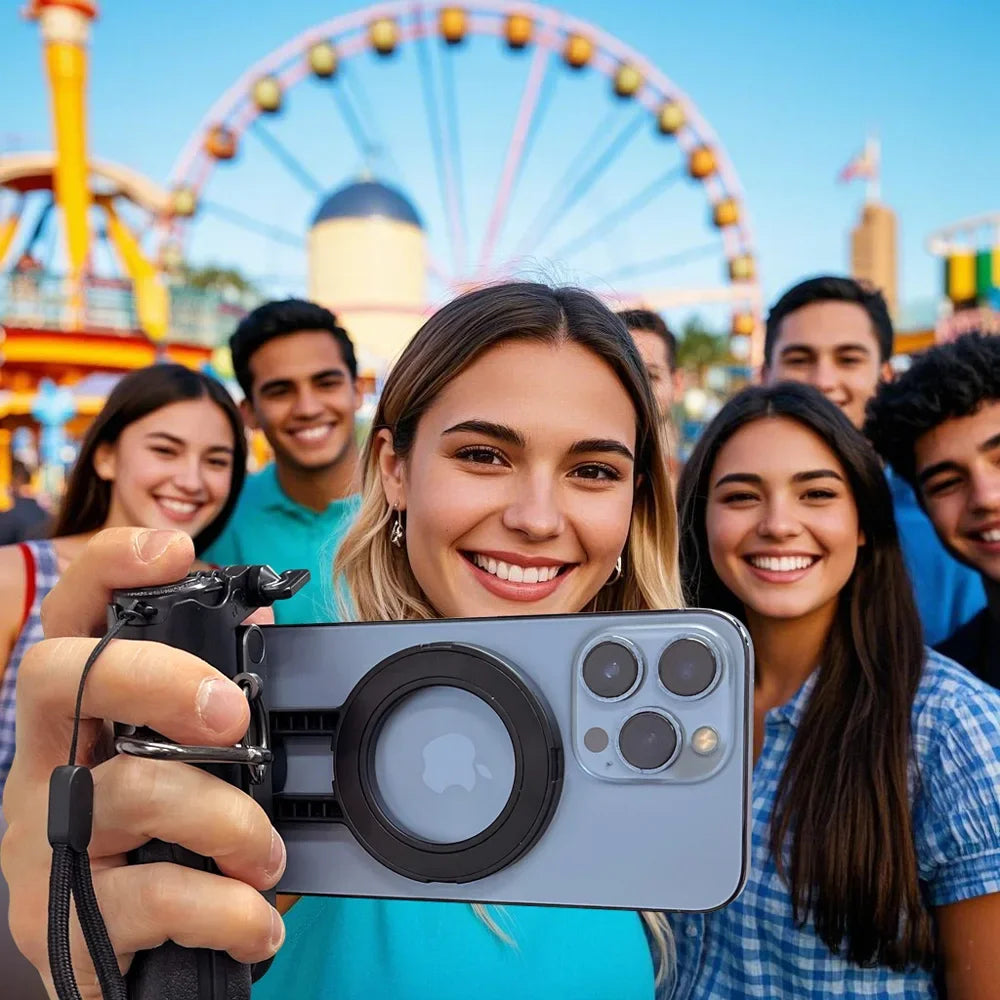 Magesafe Phone Grip Tripod Selfie Stick Magnetic Phone Tripod Wireless Bluetooth With Remote For iPhone Android Universal All