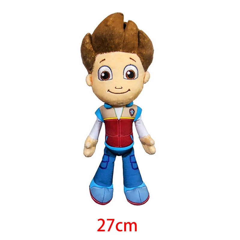 Paw Patrol Plush Toy Action Figure Ryder Marshal Zuma Everest Cartoon Model Two postures Plush Toy Children's Birthday Party Gif