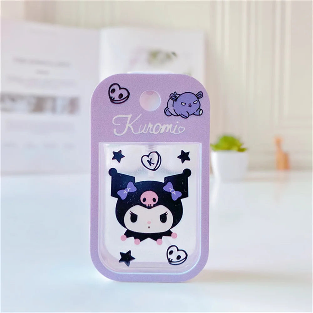 50ml Sanrio Portable Spray Bottle Hello Kitty Melody Refillable Hand Sanitizer Alcohol Bottles Travel Sub-bottling Kids Gifts