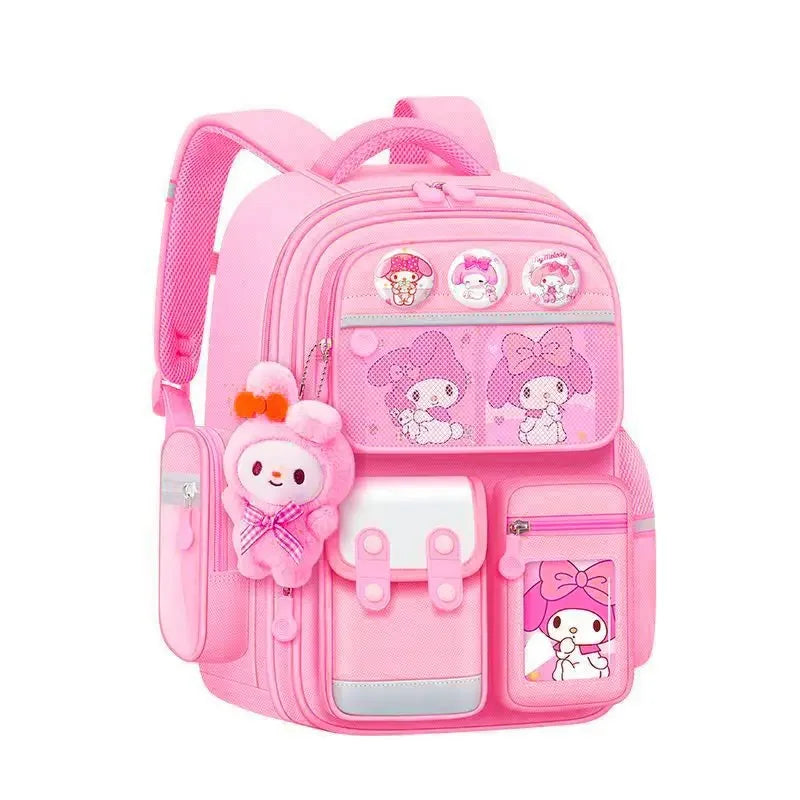 Cartoon kuromi My melody Cinnamoroll kawaii children's schoolbag student burden-reducing large-capacity backpack school supplies