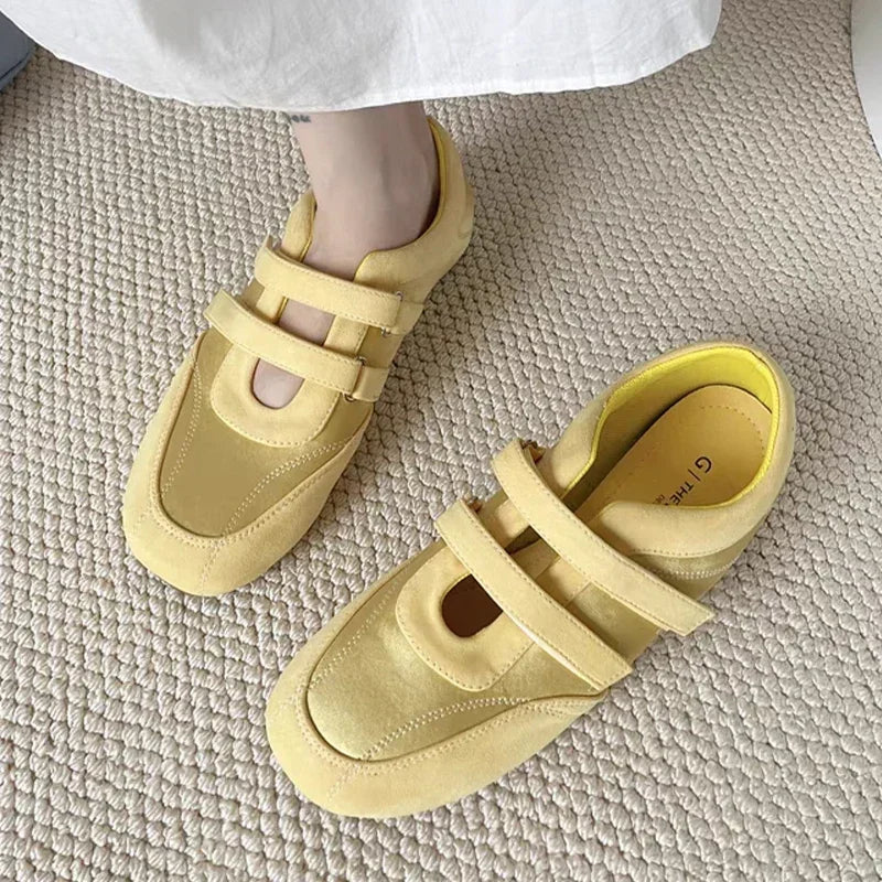 Flats Women's Sports Shoes Fashion Sneakers Casual Shallow Loafers Shoes 2025 Summer Walking Ballet Trend Zapatillas De Mujer