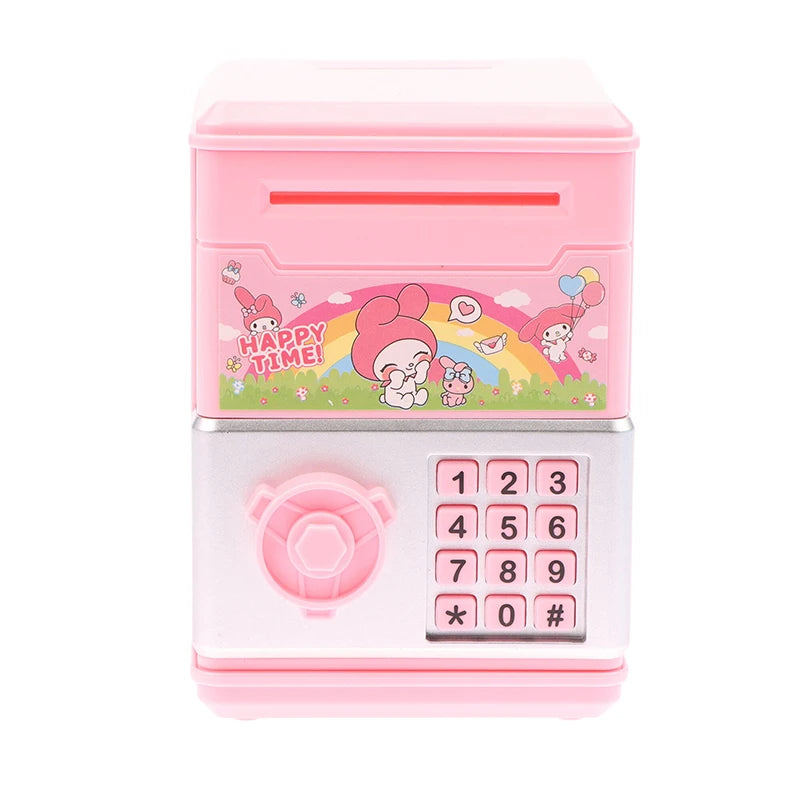 1 PCS Sanrio Anime Kawaii Kuromi My Melody Cinnamoroll Safe Shape Children's Piggy Bank Girl Heart Cute Toy Birthday Gift