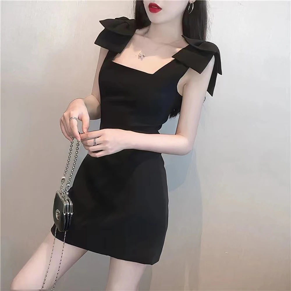 Vintage French Style Women's Sleeveless One-Piece Party Dress Spaghetti Straps Elegant Gown for Special Occasions Fashionable