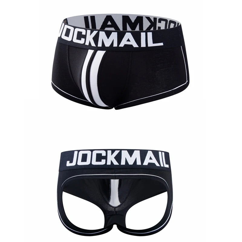 Men's Panties Jockstraps Men Underwear Gay Thong Man Boxer Shorts Underpants Slip Sexy Cotton Pouch Cuecas Gay Thongs G String