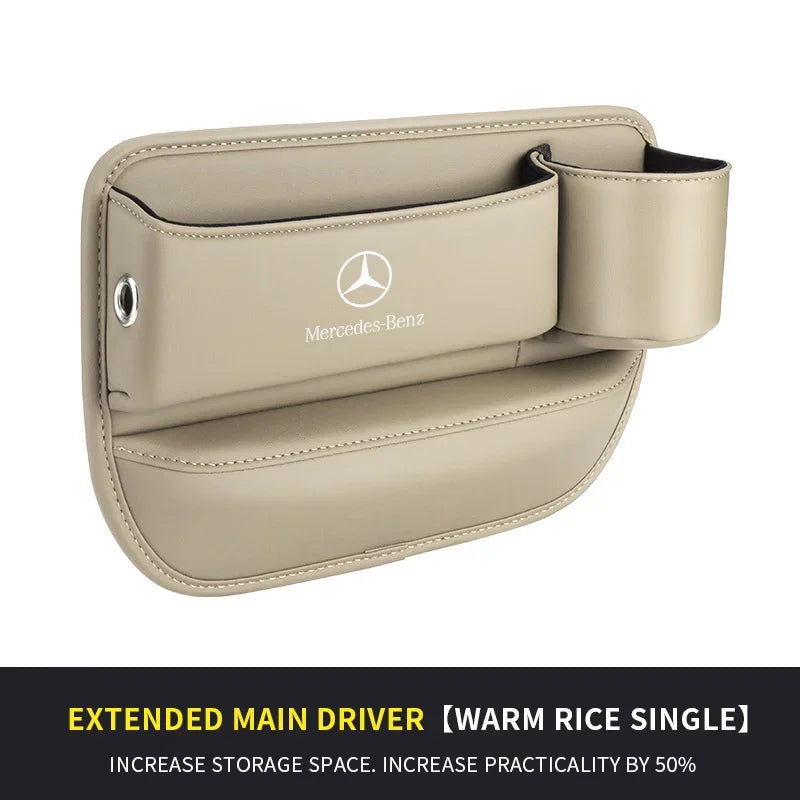 For Mercedes-Benz A B C E S V R-Class A45 C43 CLA GLA GLB GLC SLK SL Car Seat Gap Multifunction Storage Box Seat Gap Cup Holder