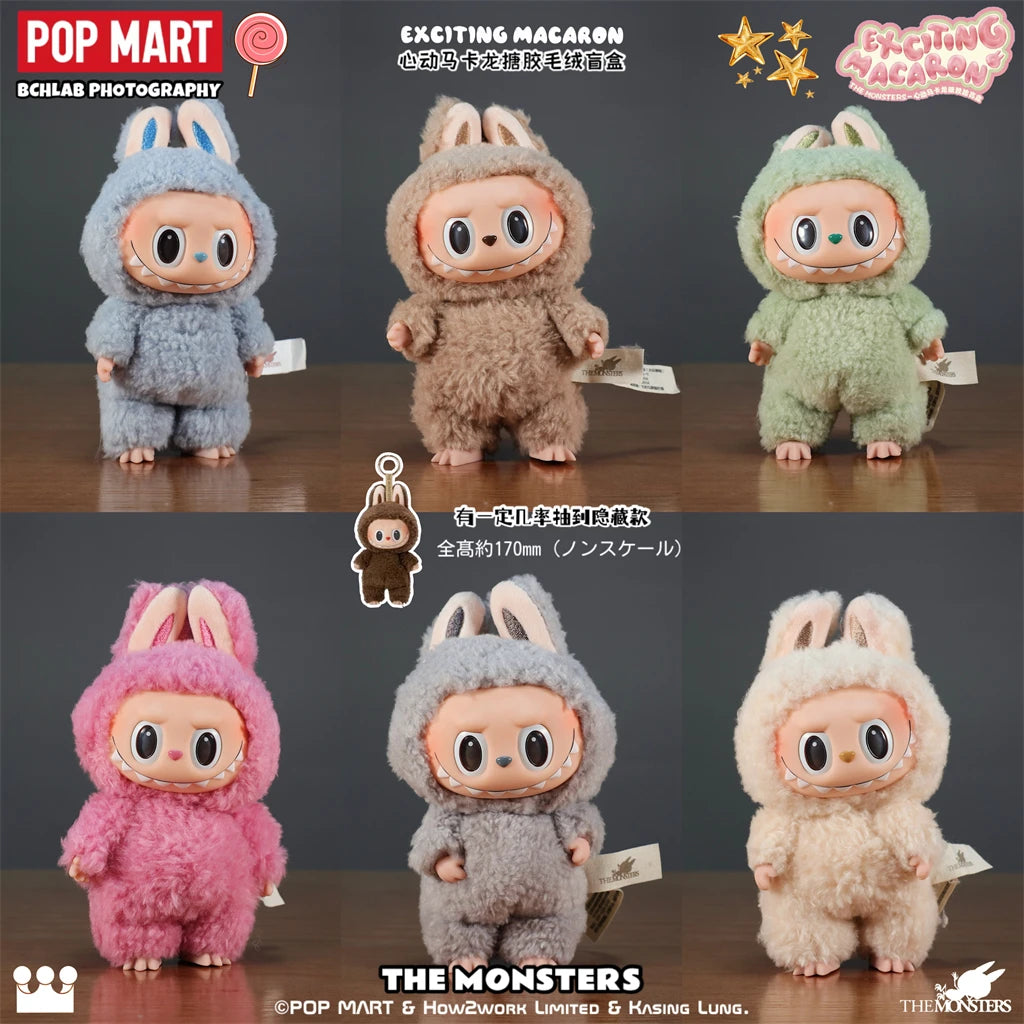 POP MART LABUBU THE MONSTERS - Exciting Macaron Vinyl Face Blind Box Toys Mystery Box Mistery Action Figure Surprise Model Gift