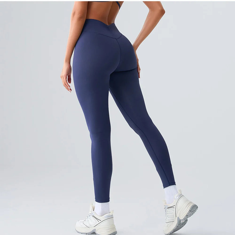 Women Yoga Leggings Fitness Leggings Running Cycling Pants Breathable Sports Leggings High Waist Leggings Workout Gym Clothing
