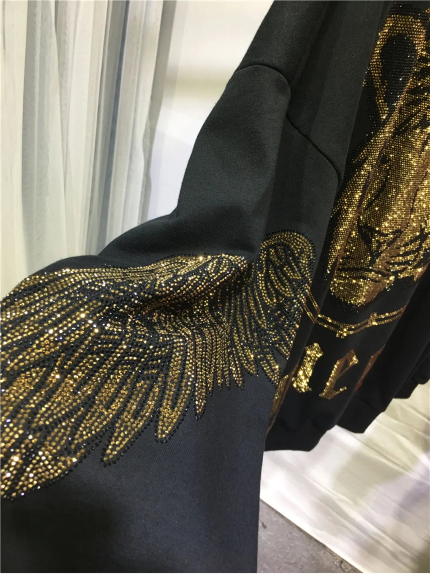 Plus Size Women Clothing Rhinestones Zip Up Hoodies & Sweatshirt Women Men Winter Autumn Luxury Brand Hoodie Woman Blouse